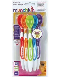 Pack de 6 cucharas punta blanda Munchkin