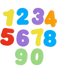 Juguete baño Letras y números