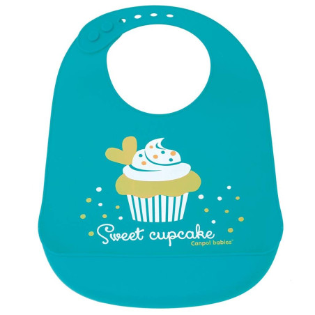 Babero de silicona Cupcakes Surtido 2 colores Canpol babies